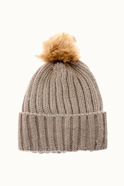 Lurex Sparkle Beanie w Pom Pom