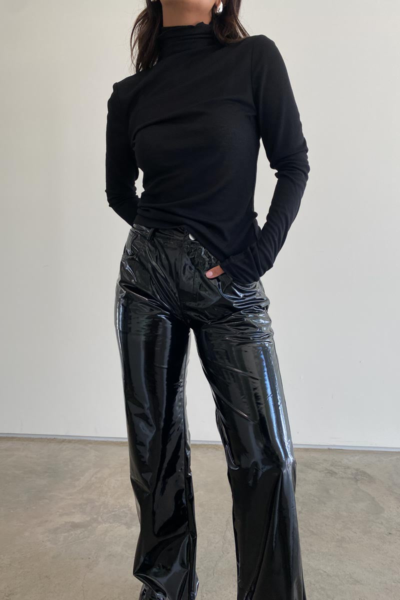 Karina Sheer High Neck Top