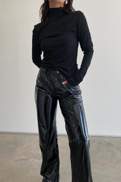Karina Sheer High Neck Top