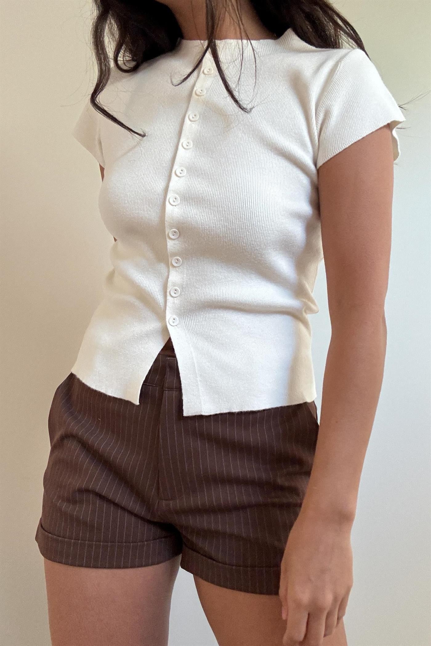 Peter Pinstripe Shorts