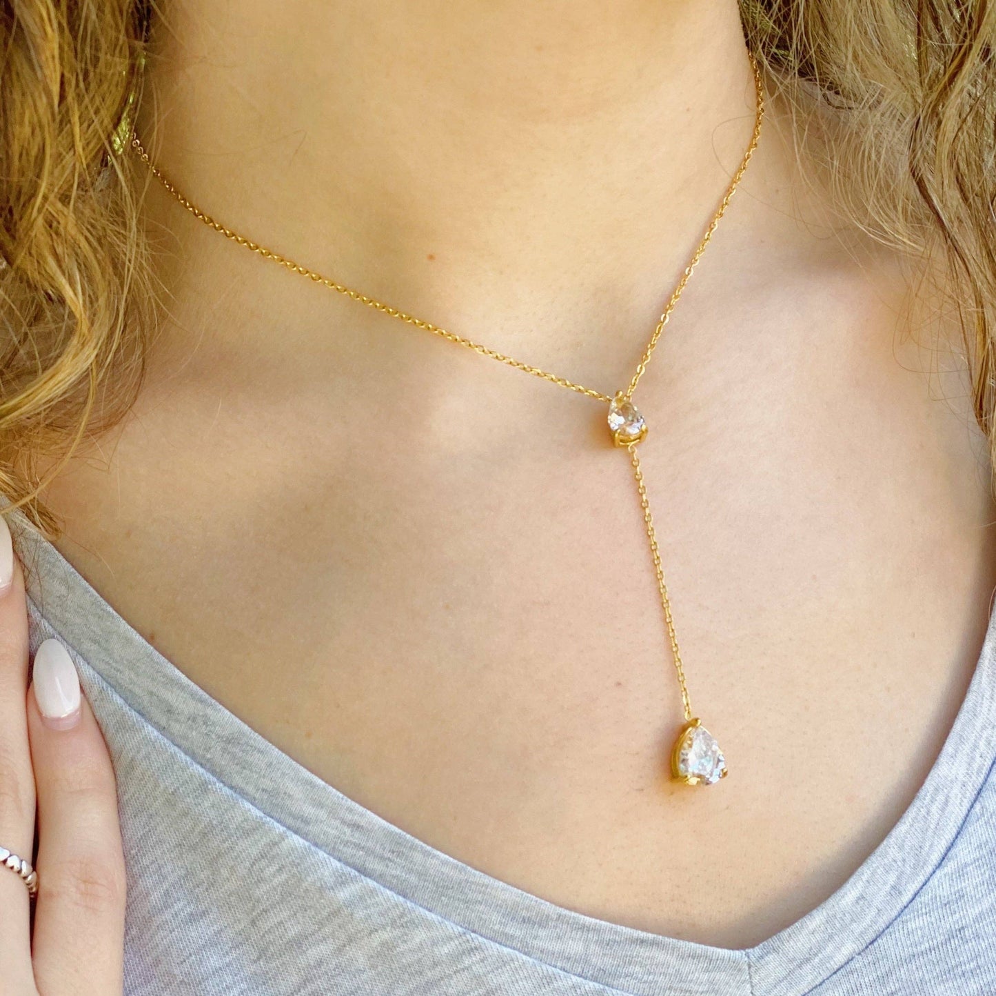 Destiny Drop Lariat Necklace