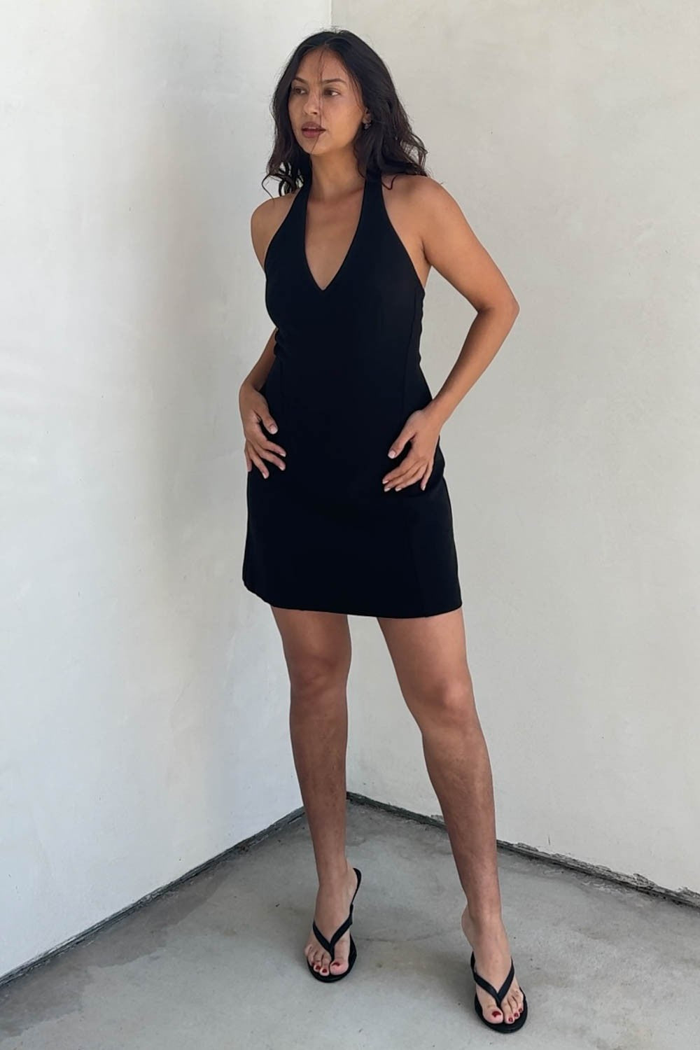 Eloise Tailored Halter Dress