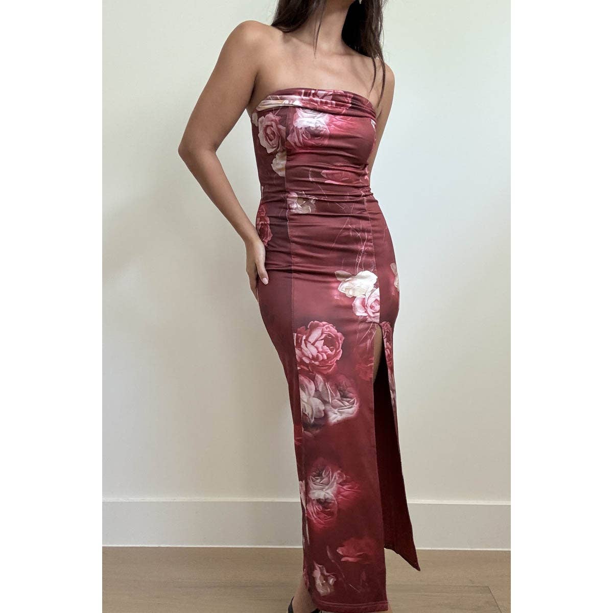 Rich Sangria Maxi Dress