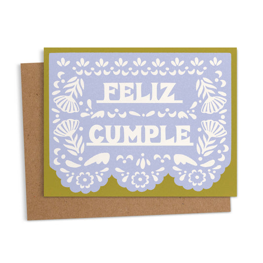 Feliz Cumple - Papel Picado | Spanish Birthday Greeting Card