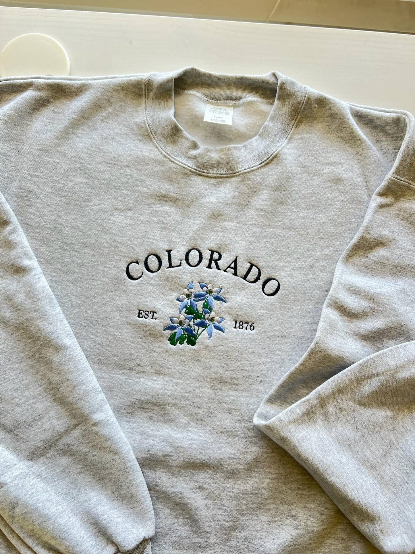 Colorado State Flower Crewneck: Blue Columbine