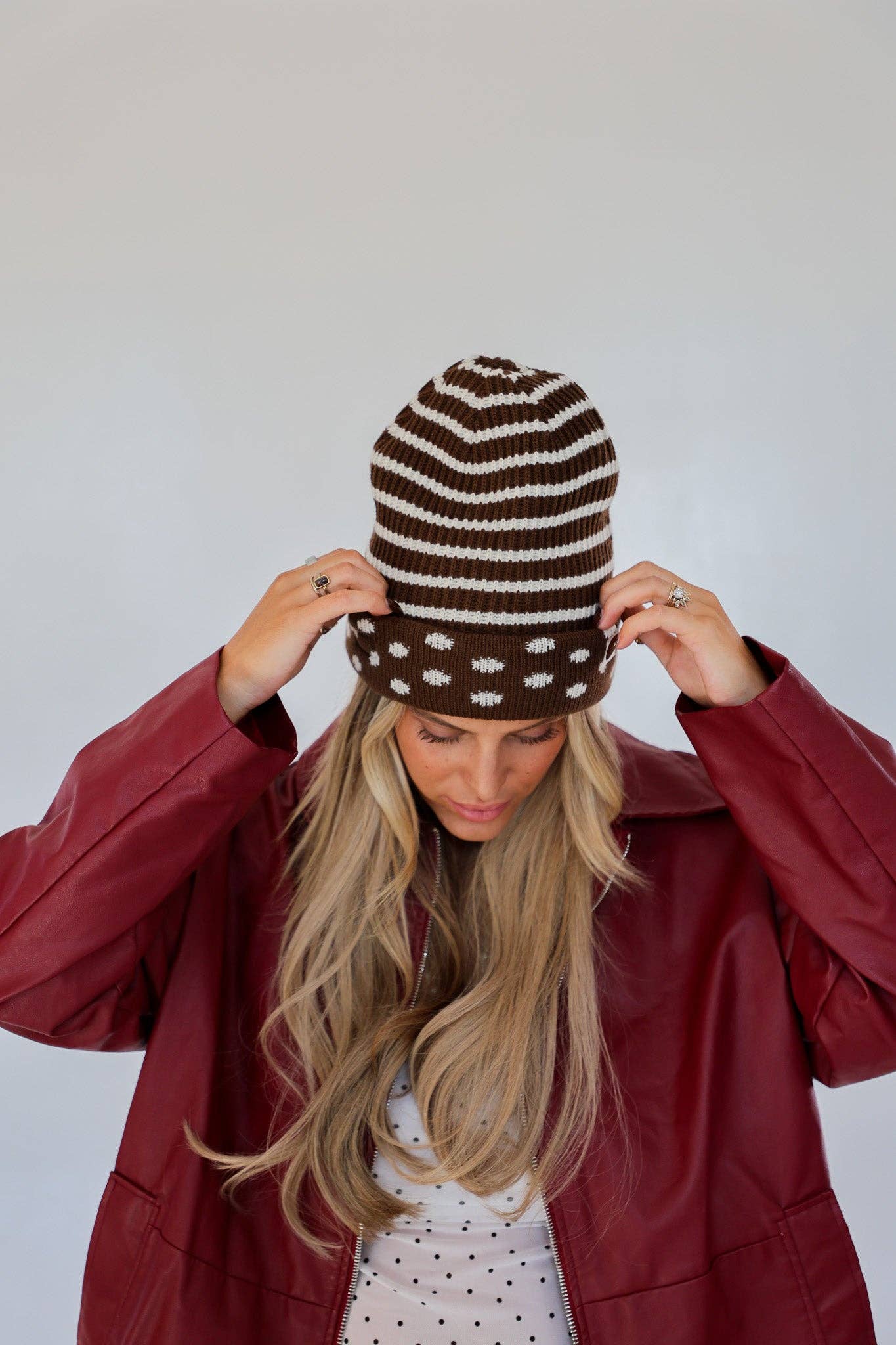 Pili Polka Dot Beanie | Reversible