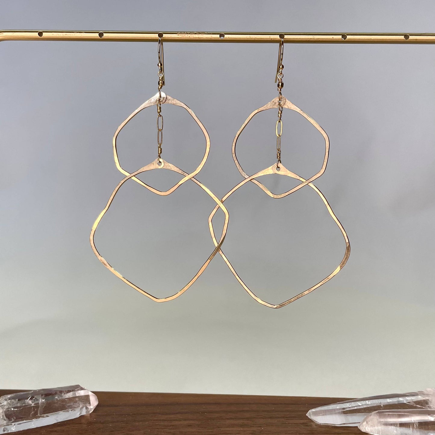 Double Organic Circle Hoops