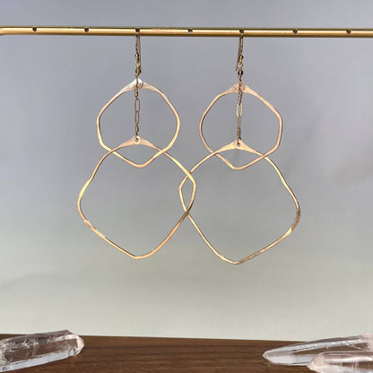 Double Organic Circle Hoops
