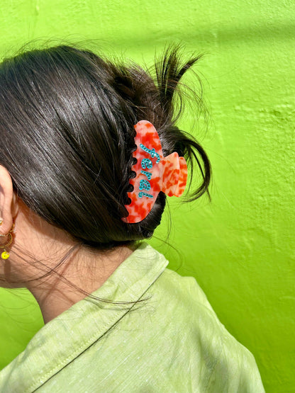 Feral Rhinestone Hair Clip