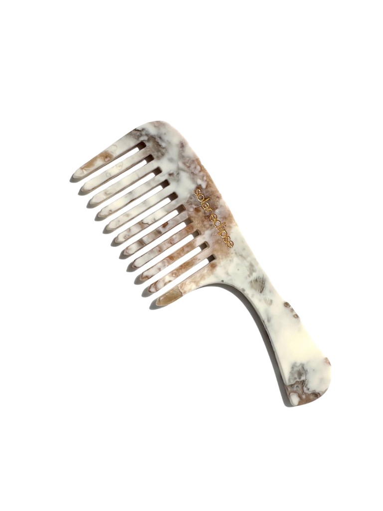 Wide Tooth Acetate Hair Comb | Eco-Friendly