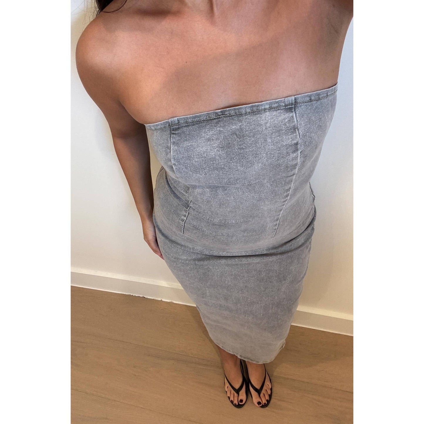Eden Denim Midi Dress