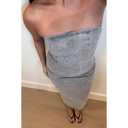 Eden Denim Midi Dress