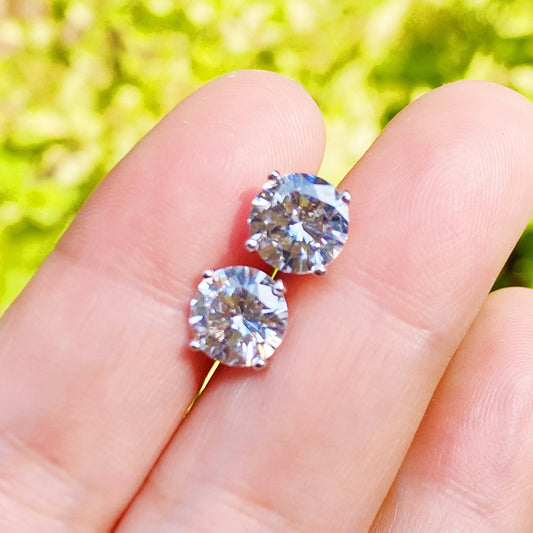 Brilliant Silver Stud Earrings
