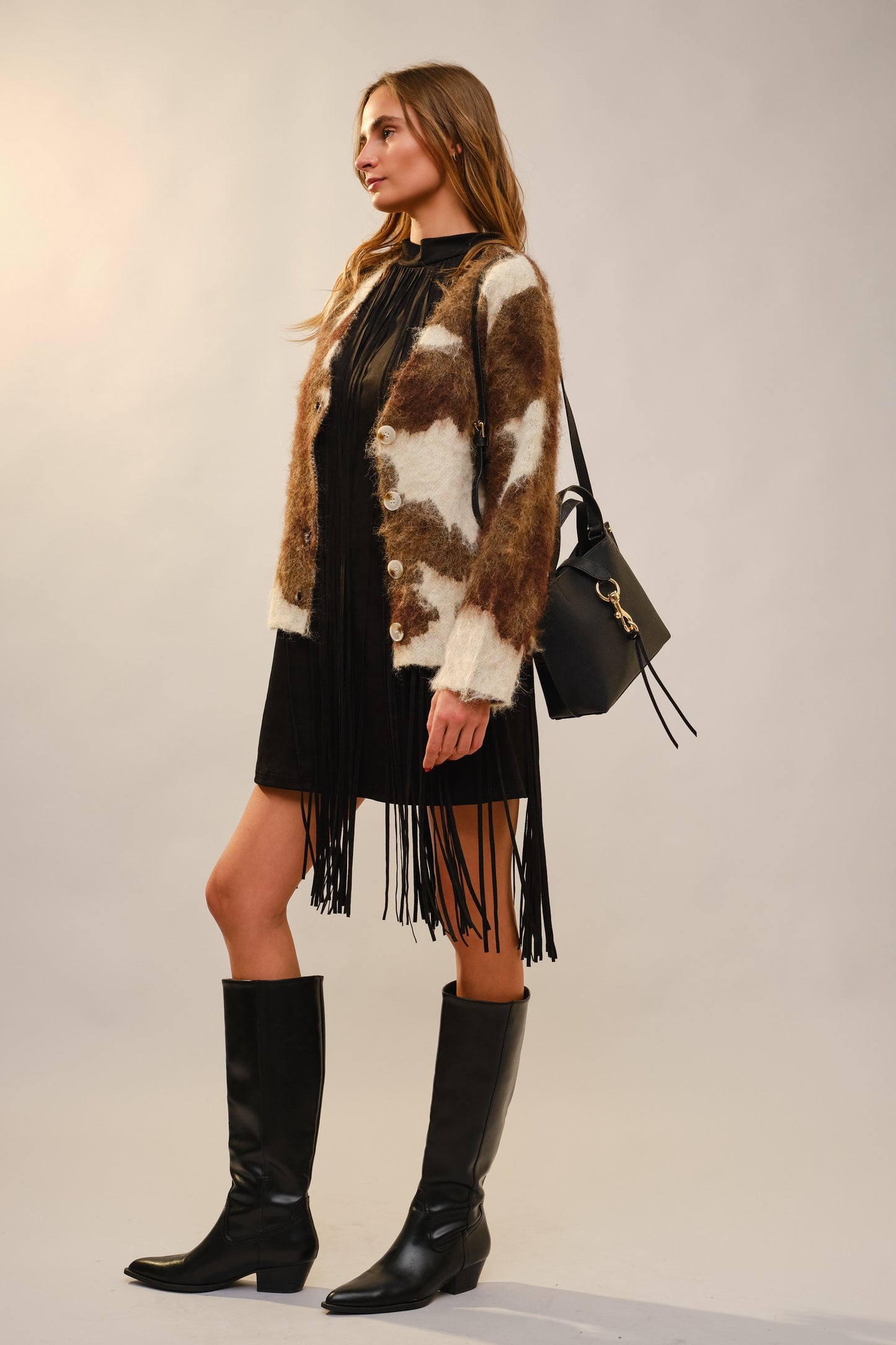 Buttercup Cow Print Jacket