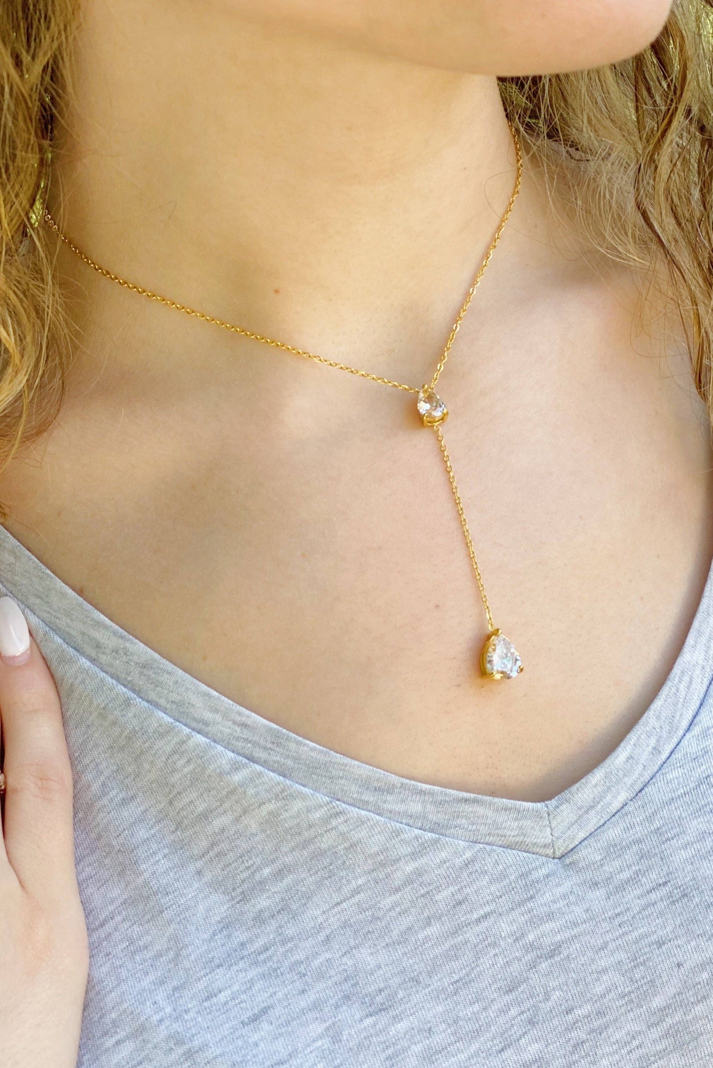 Destiny Drop Lariat Necklace