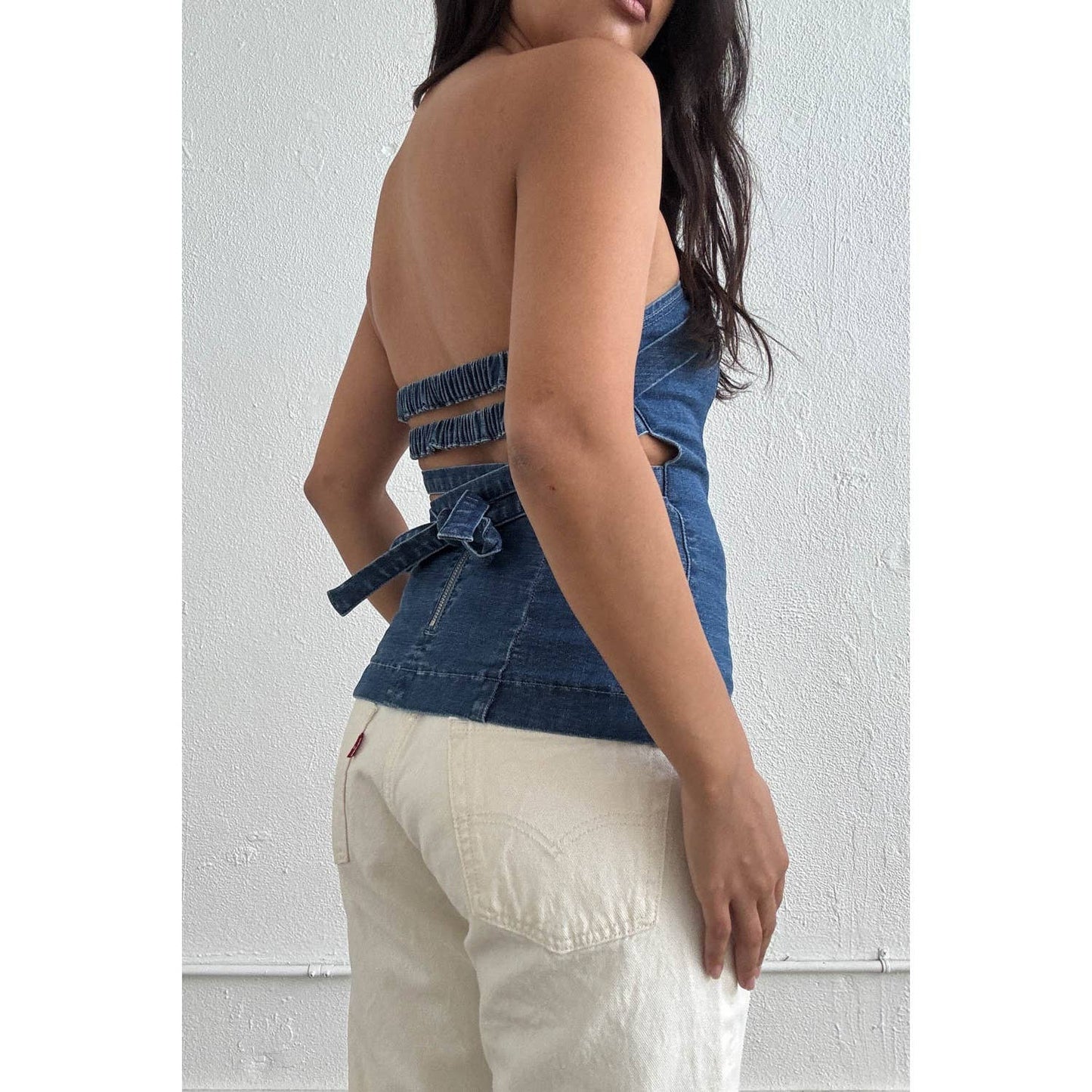 Daniella Denim Tube Top