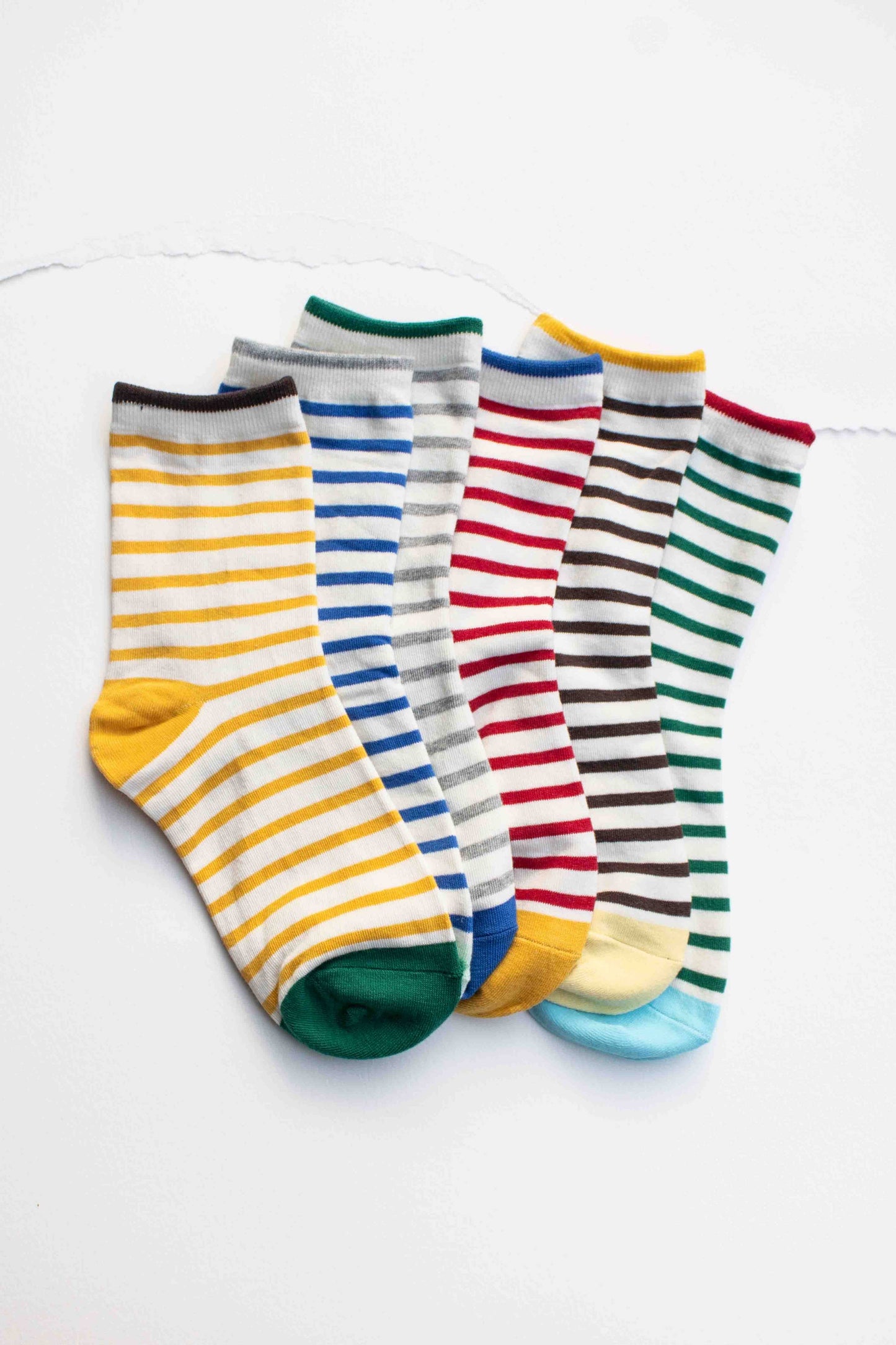 Duo Stripe Cotton Socks