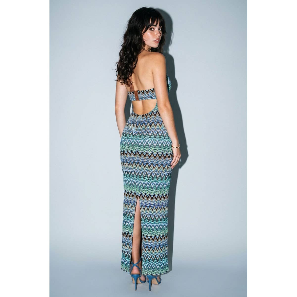 Chevron Oasis Maxi Dress