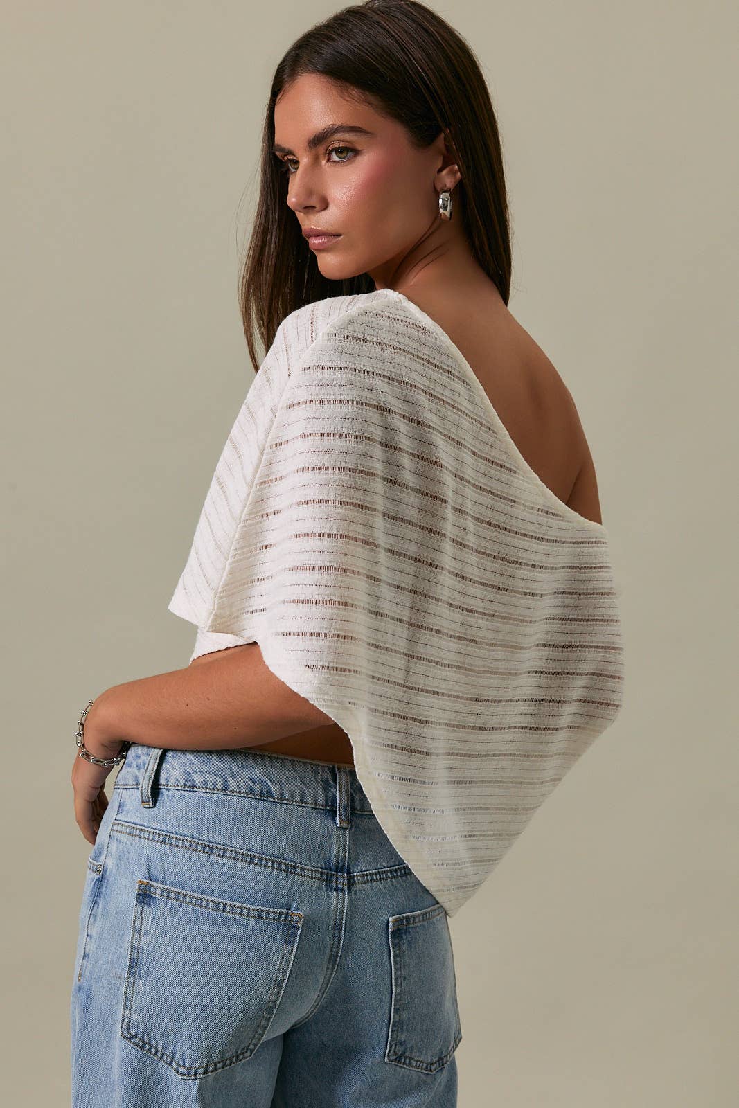 Acapulco Asymmetric Poncho Top