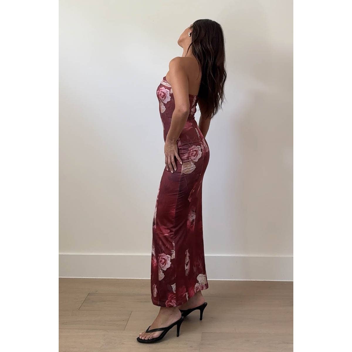 Rich Sangria Maxi Dress
