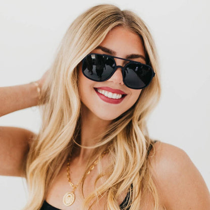 Amber Aviator Polarized Sunglasses