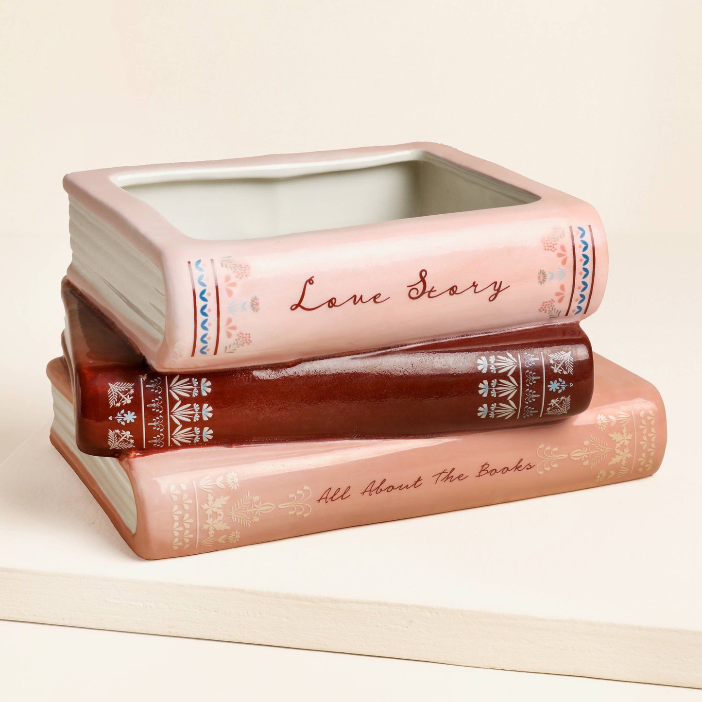 Stack of Books Planter