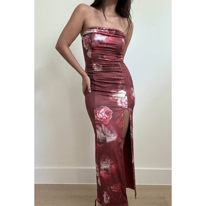 Rich Sangria Maxi Dress