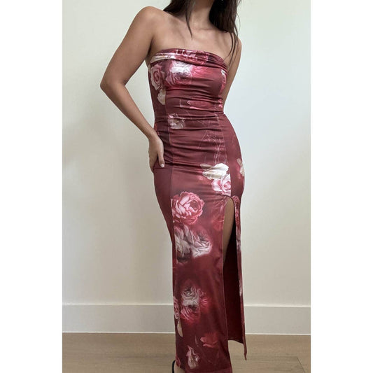 Rich Sangria Maxi Dress