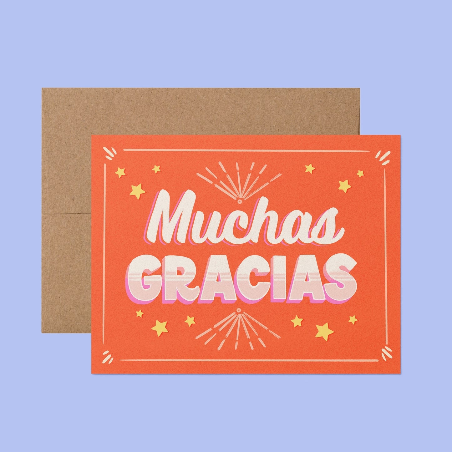 Rótulos Muchas Gracias Greeting Card