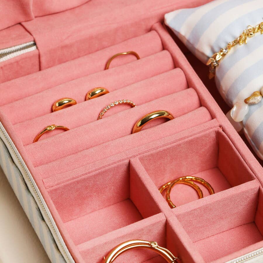 Amalfi Linen Jewelry case