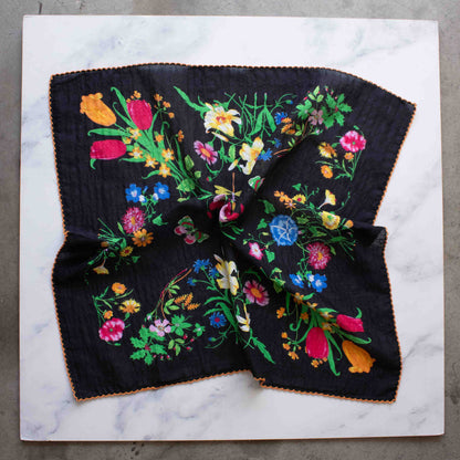 Cecilia Floral Cotton Scarf