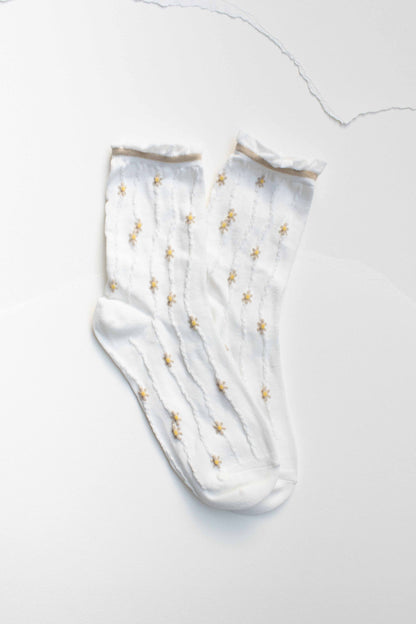 Wavy Daisy Socks
