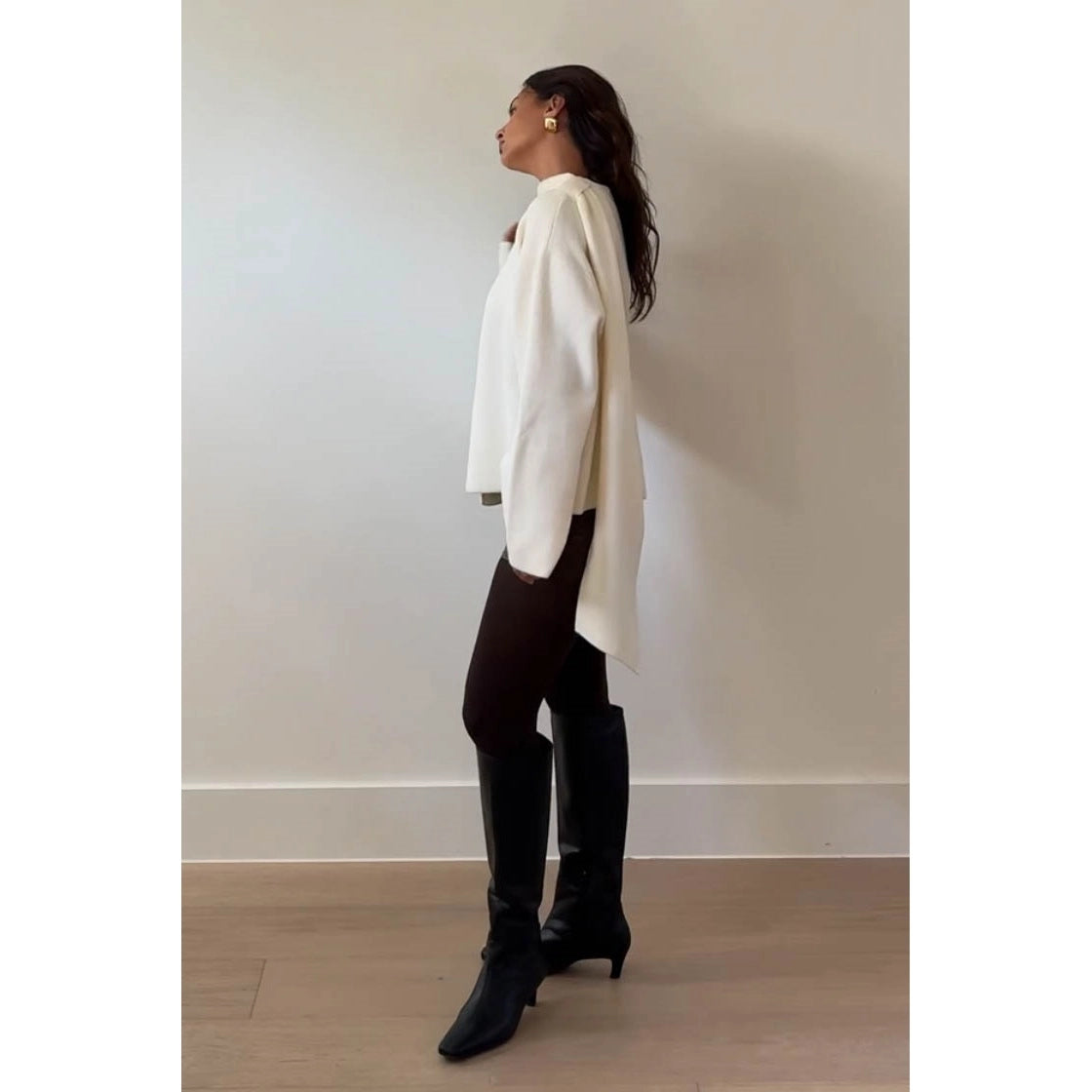 Etienne Scarf Sweater Top