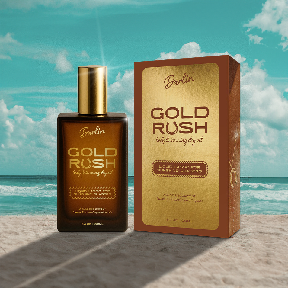 Gold Rush Body Oil | Tropical Coconut Vanilla Scented