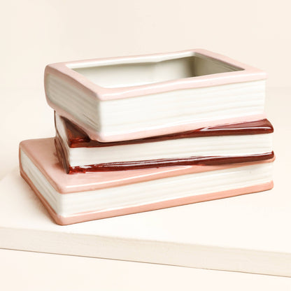 Stack of Books Planter