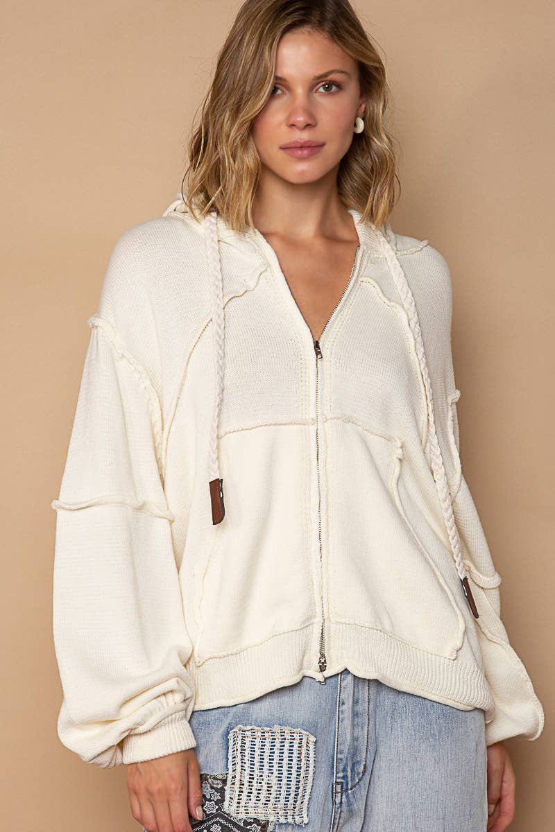 Keylin Knit Zip Hoodie