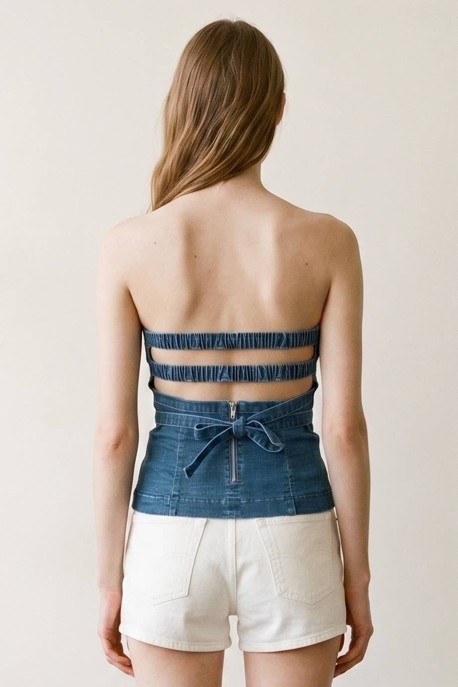 Daniella Denim Tube Top