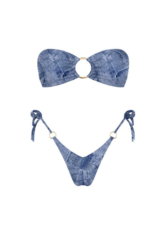 Blue Jeans Bikini Set