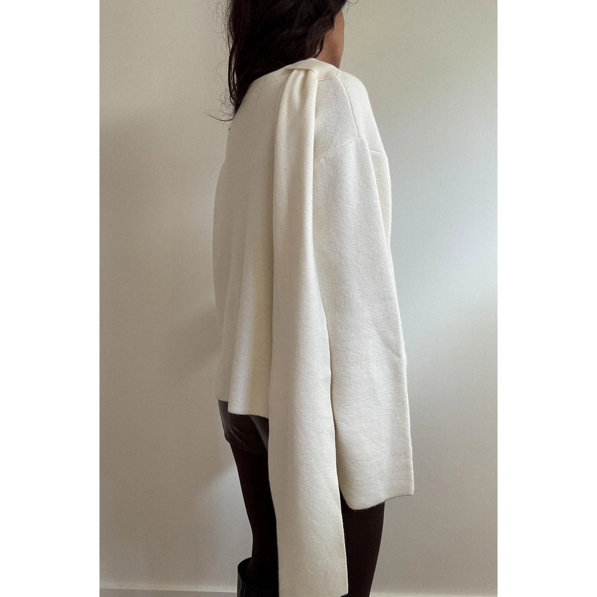 Etienne Scarf Sweater Top