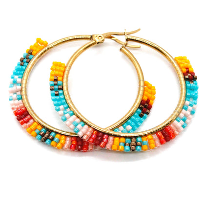Hayek Beaded Hoop
