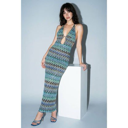 Chevron Oasis Maxi Dress