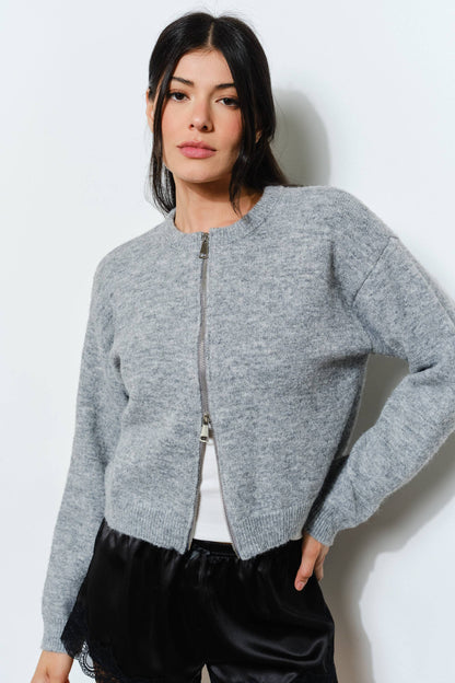 Parker Zip Cardigan