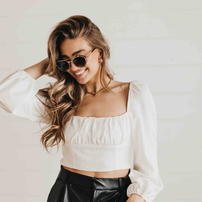 Gemma Retro Aviator Sunglasses