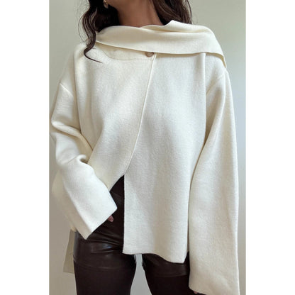 Etienne Scarf Sweater Top