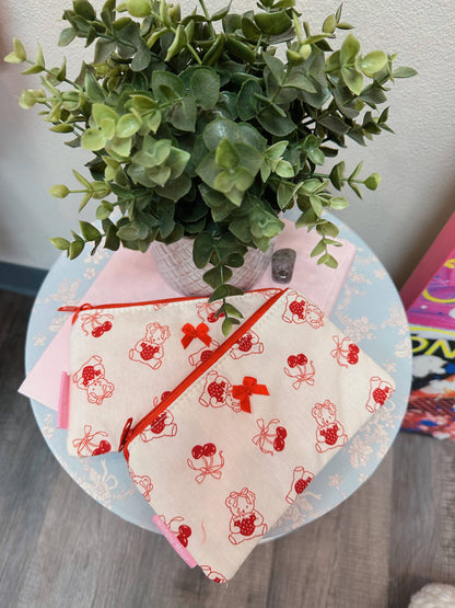 Cutie Cherry Teddy Pouch