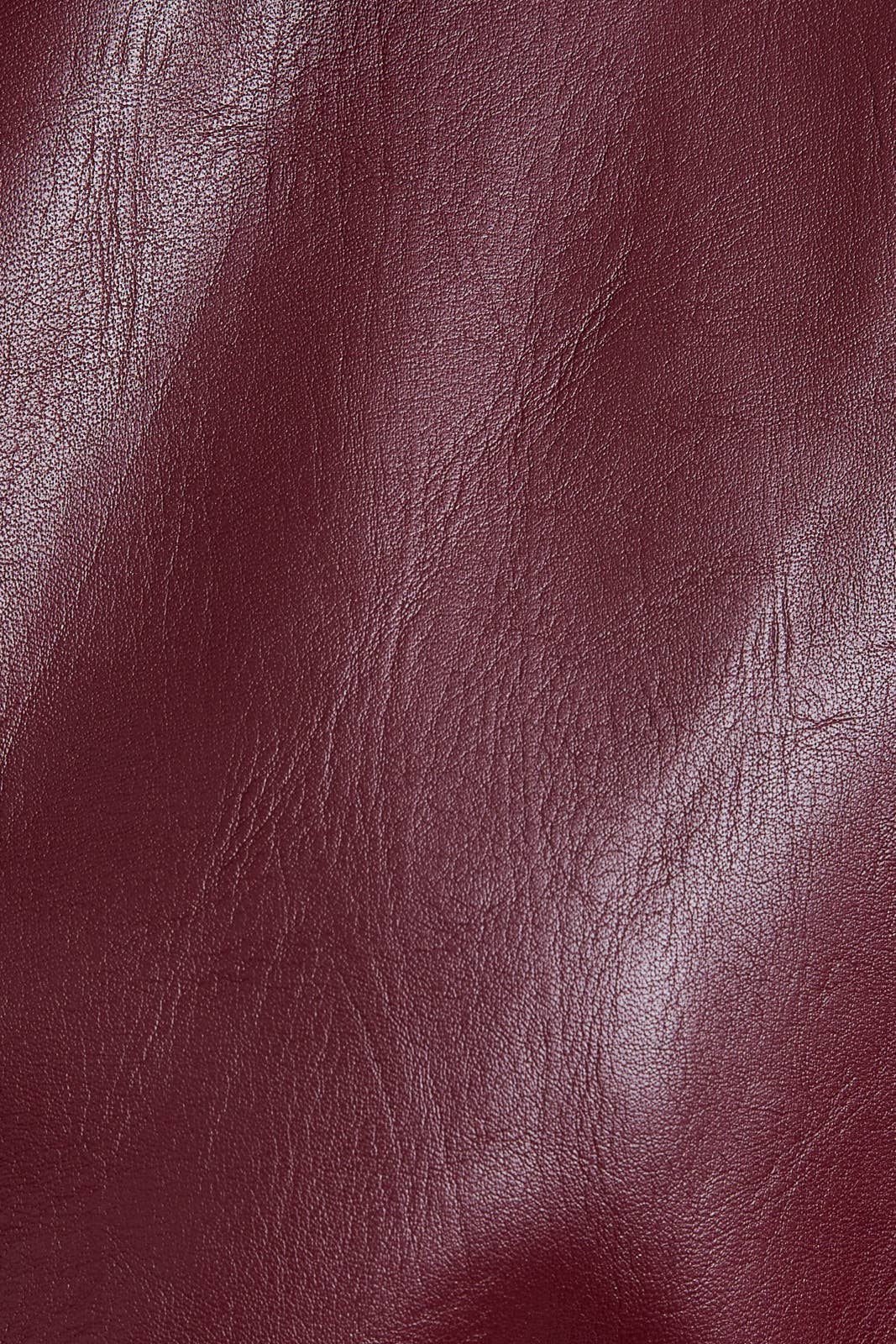 Merlot Leather Trench Coat