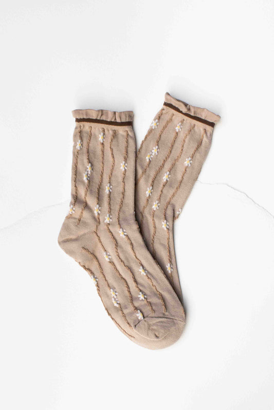 Wavy Daisy Socks