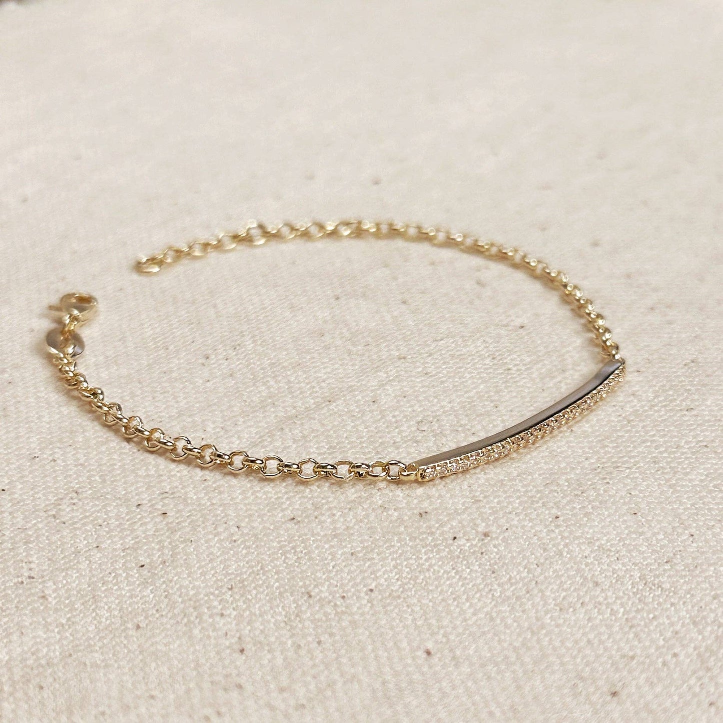 CZ Bar Bracelet