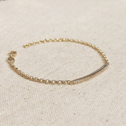CZ Bar Bracelet