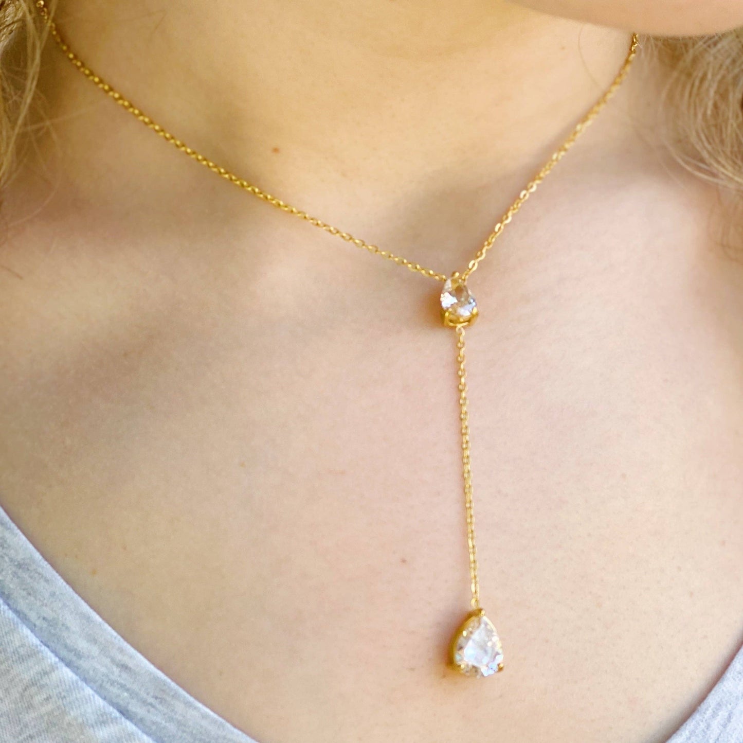 Destiny Drop Lariat Necklace